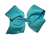WD2U Girls Extra Large GrosGrain Knotted Boutique Hair Bow Alligator Clip 1092A