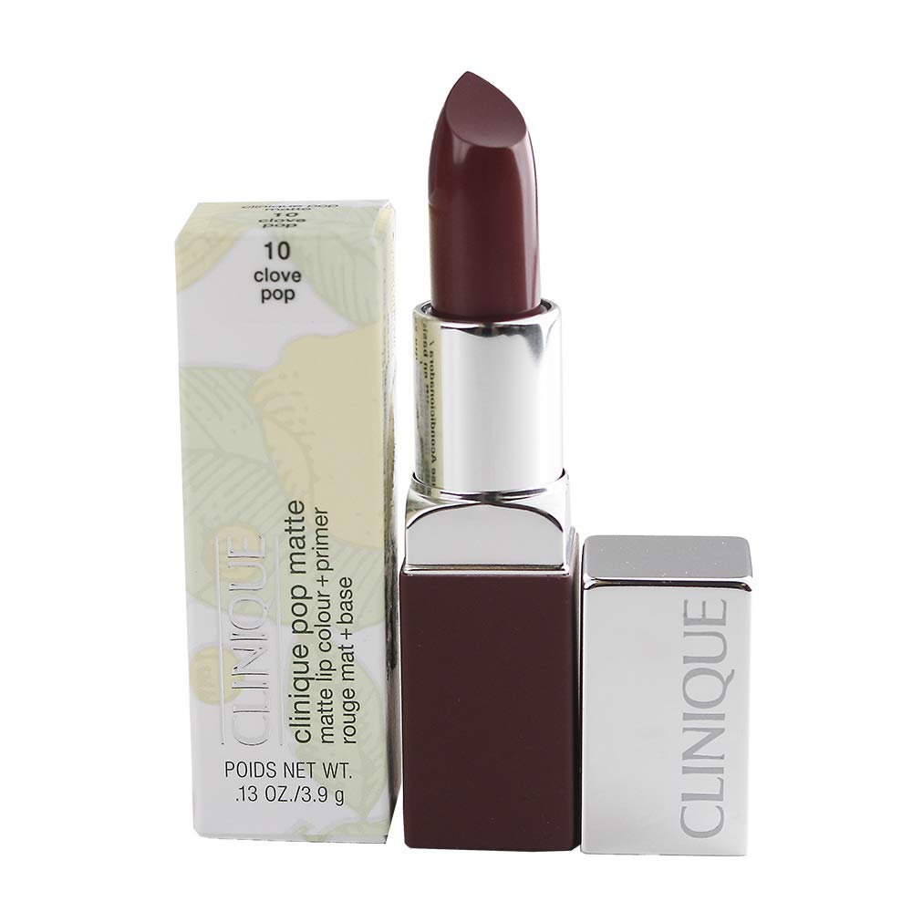 Clinique Pop Matte Lip Colour + Primer - 10 Clove Pop, 3.9g/0.13oz