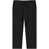 Weintee Women's Plus Size Petite Drawstring Knit Pants with Pockets