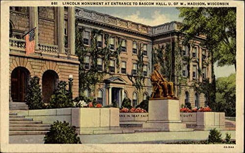 Lincoln Monument At Entrance To Bascom Hall Madison Wisconsin Wi