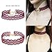 Tpocean 21Pcs Rainbow Lace Tattoo Choker Set Gothic Punk Velvet Necklaces Girls Teens Party Gifts