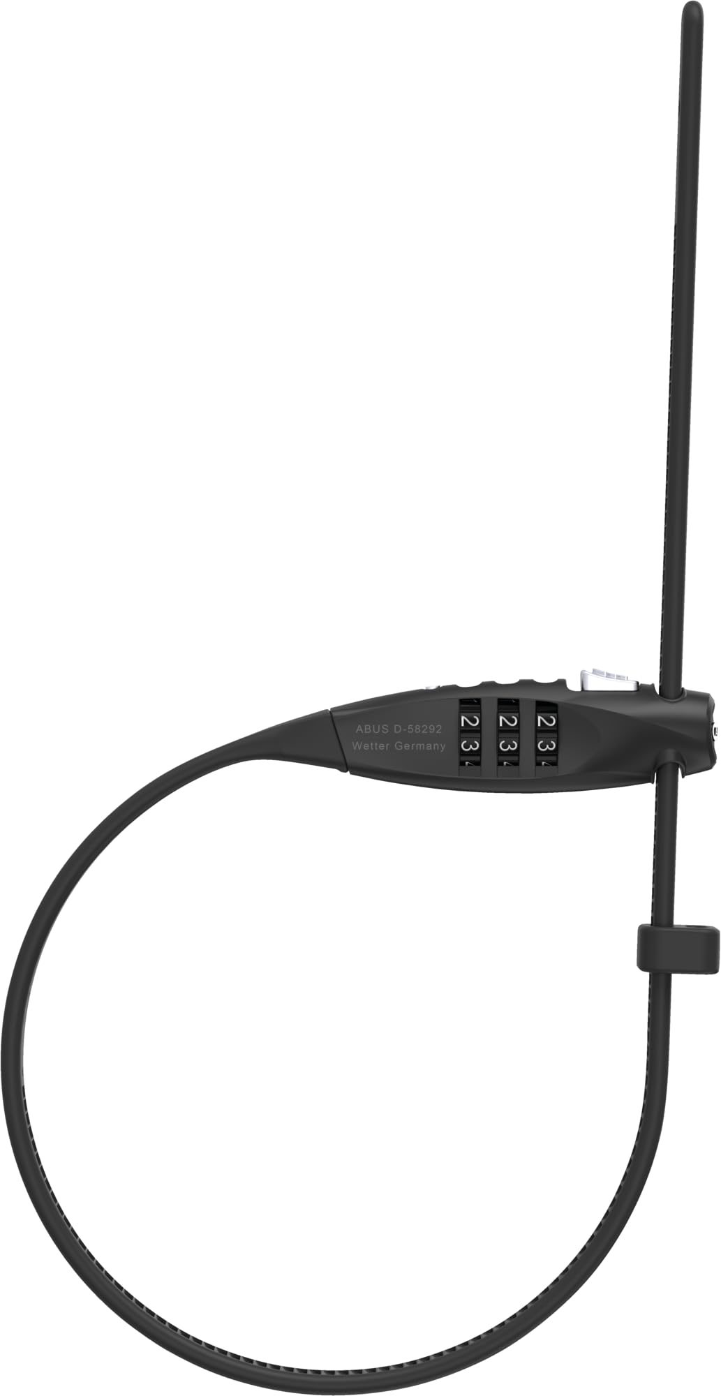 ABUS Combiflex TravelGuard cable lock - lock for securing helmets, pushchairs, skis and luggage - 45 cm cable length - with number code