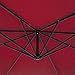 Best Choice Products 10ft Offset Hanging Outdoor Market Patio Umbrella- Burgundy