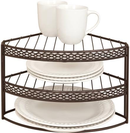 Bath Bliss 3-Tier Corner Rack, Rust Link