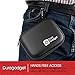 Black Hard EVA Shell Case with Carabiner Clip & Twin Zips for the SoundMoovz Musical Bandz - by DURAGADGET