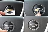 Steering Wheel Bowtie Overlay Decal - 2007-2013 Chevrolet Silverado - (Color: Hot Pink)