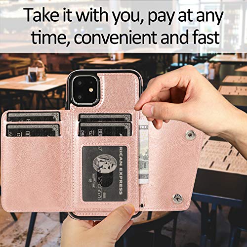 image for iPhone 11 (iPhone 2019 6.1 Inch) Case, Futanwei Premiume PU Leather Fl