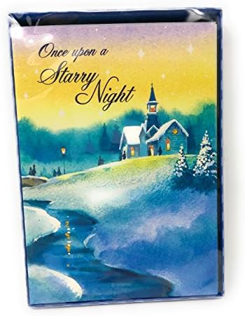 O Come Let Us Adore Him Box set Paper Cards with Envelopes Happy Holiday Greeting