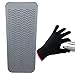 Heat Resistant Mat Pouch and Heat Resistant Glove for Curling Irons, Hair Straightener, Flat Irons and Other Hair Styling Tools 11.5