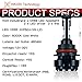 HIKARI LED Headlight Bulbs Conversion Kit - 9007 Hi/Lo,Top CREE (XHP50+XM-L2) 9600lm 6K Cool White,2 Yr Warranty