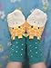 Women Boy Girl Slipper Socks Winter Towels Fabric Warm Socks Cartoon Yellow Giraffe X1