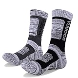 YUEDGE Men’s Cushion Performance Outdoor Sports Crew Socks For Hiking Backpacking Workout