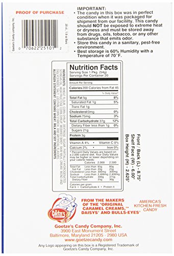 Goetze's Caramel Creams Candy Tray Pack, 1.9 Ounce (20 Count)