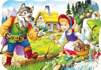 Castorland Puzzle 30 Teile Kinderpuzzle Rotkappchen Gebruder Grimm Marchen Amazon De Spielzeug