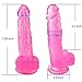 7 inch Mini Dǐldo Soft Flexible Female Personal Relax Massager with Handsfree Suction Cup for Beginners Health (7 inch)