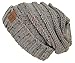 Funky Junque Oversized Beanie - Dove Grey (Confetti)