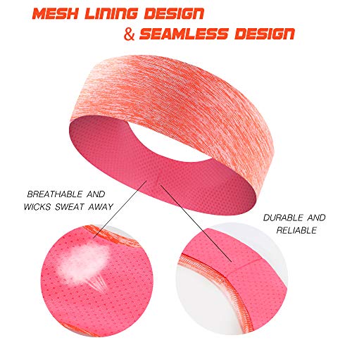 image for isnowood Sport Workout Athletic Yoga Moisture Wicking Headband Sweatba