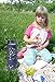 Zuzuro Glass Water Bottle with Straw Cap – 25oz Wide Mouth Glass Sports Water Bottle w Protective Silicone Sleeve – 3 Different Leak-Proof Lids – Reusable Eco Friendly - BPA Free (Blue)
