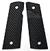 Cool Hand 1911 Slim G10 Grips, Full Size(Government/Commander), Magwell Cut, Big Scoop mag. Release, 3/16 Thin, Ambi Safety Cut, OPS Texture, These Grips Only Work with Short Bushings, Black