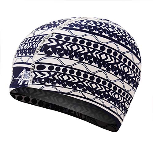 AhlsenL 4-Pack Swimming Cap for Women Girls, Spandex Cloth Fabric Swimming Swim Cap Hats Bathing Cap Solid Color - Thumbnail 4