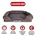 The Dog’s Bed Orthopedic Dog Bed XL Grey Plush 43.5x34, Premium Memory Foam, Pain Relief: Arthritis, Hip & Elbow Dysplasia, Post Surgery, Lameness, Supportive, Calming, Waterproof Washable Cover
