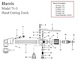 Harris Model 71-3 Cutting Torch Rebuild/Repair Parts Kit