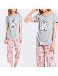Enjoynight pijama para mujer con pantalones capri