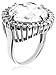 Amazon Collection Sterling Silver and Round Cubic Zirconia Cocktail Ring (28 cttw), Size 7