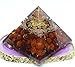 Orgone Pyramid Energy Generator Panchmukhi Rudraksha Beads Crystal Pyramid for E-Energy Protection – Healing Crystal Orgonite Pyramids for Detoxification Meditation Healing Chakra