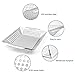 Extreme Salmon Vegetable Grill Basket, Heavy Duty Vegetable Grill Pan Stainless Steel BBQ Grill Basket with Handles, Grill Accessories for Vegetable Grilling Baskets for Outdoor Grill Cooking
