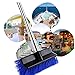 MEIBEI Deck Brush, Heavy Duty Deck Scrubber with Adjustable Stainless Steel Long Handle-51 Inches, Commercial Floor Scrub Brush, Perfect for Cleaning Deck, Patio, Hallway, Driveway and Boat