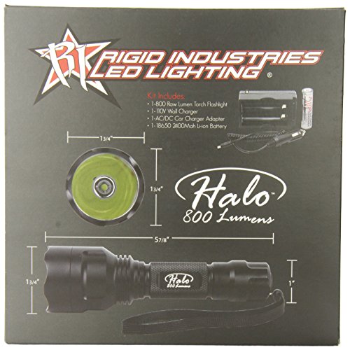 Rigid Industries 30120 Halo 800 Lumen Flashlight with Rechargeable