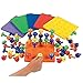 T-Juan MM Peg Board Set for Toddlers and Preschoolers Occupational Therapy Montessori Color Recognition Sorting & Counting（Fine Motor Toy Pegboard Set with 30 Pegs in Board）