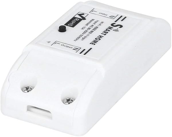 RHNE Interruptor Inteligente WiFi Temporizador de Interruptor Universal para la aplicacin Smart Life Alexa Google Home Blanco