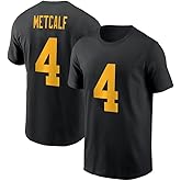 Gridiron Grip DK Metcalf #4 Pittsburgh Football T-Shirt Cotton Jersey