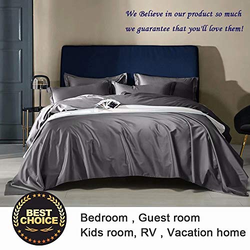 SAKIAO Queen Size Bed Sheets Set Brushed Microfiber 1800 Thread Count