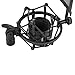 Nady SSPF-4 Spider Shockmount with Integrated Pop Filter – fits any microphone with 38-53mm diameter – Vocal recording, large condenser set up