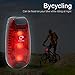 Diateklity LED Safety Light(2 Pack)- Running/Cycling/Dog Collar Lights/Bike Tail Lights for Your Reflective Gear-Clip On Strobe -FREE Small Screwdriver and Velcro Straps INCLUDED! (red)