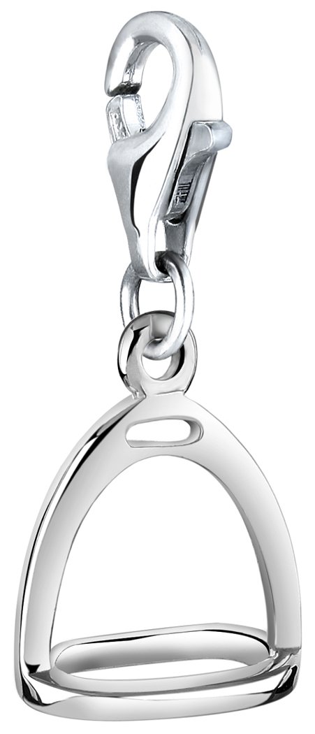 Nenalina Stirrup Carabiner Charm Pendant for Charm Bracelet 925 Sterling Silver 713115-000