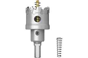GSTK Upgrade Heavy Duty Carbide Hole Saw,Metal Steel Hole Saw Drill Bit,TCT Hole Cutter-Alloy Hardness Upgrade, Life Upgrade,Use for Stainless Steel, mild Steel, Iron, Copper,etc (40mm|1-9/16")