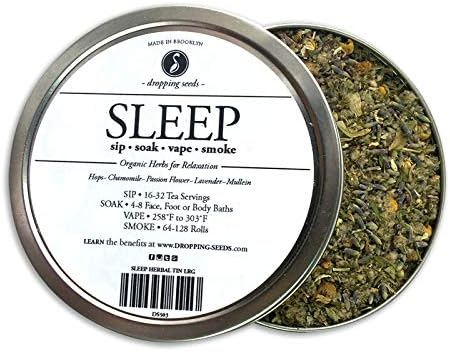 Organic Herbal Smoking Relaxation Blend For Rest | SLEEP TIN (10 G)