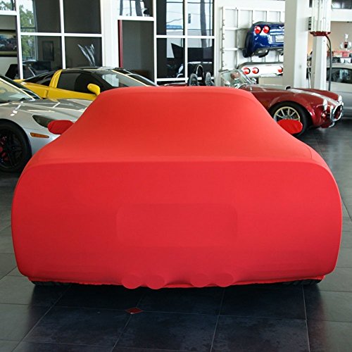 1997-2004 C5 Corvette Indoor Ultraguard Stretch Satin Car Cover (Red)