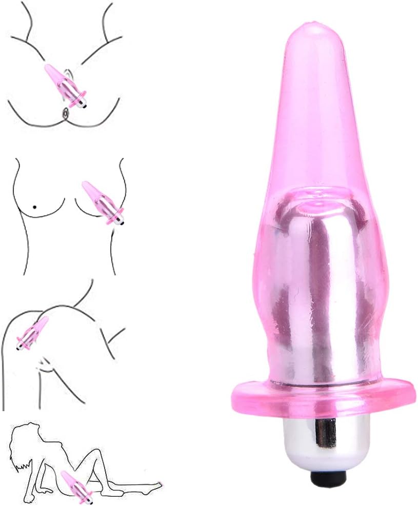 S&M Game toys for Couples Anales Mini Vibrating Plug for Beginner - Waterproof Silent Handheld Bullet Amal Trainer Pink By SAROW