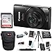 Canon PowerShot ELPH 190 is Digital Camera (Black) with 32GB SD Card and Accessory Bundle