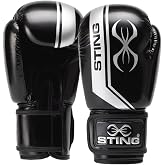 Sting Armalite Training and Sparring Boxing Gloves | SLV3 Outer Skin Construction, SAS Layering, Hi Flow Core Padding, Comfortline 3D Liner, Wrist Strap, Round-Shouldered Design