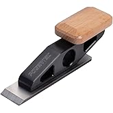 POWERTEC Chisel Plane with Flat Blade &ndash; Compact Edge Trimming Tool for Woodworking, Plug Trimming, Joinery Cleanup &ndash; Includes Wrench (72162)