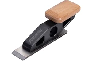 POWERTEC Chisel Plane with Flat Blade – Compact Edge Trimming Tool for Woodworking, Plug Trimming, Joinery Cleanup – Includes Wrench (72162)