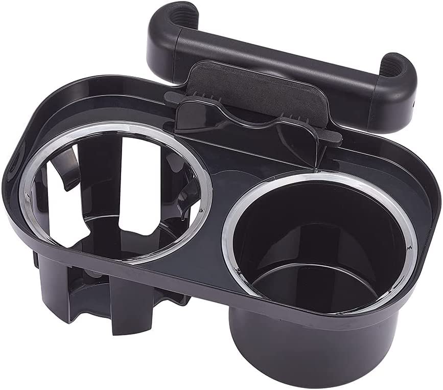 JSCARLIFE Car Headrest Cup Holder, Universal Car Backseat Snack Tray Dual Cup Holder for Car Truck Boat Van