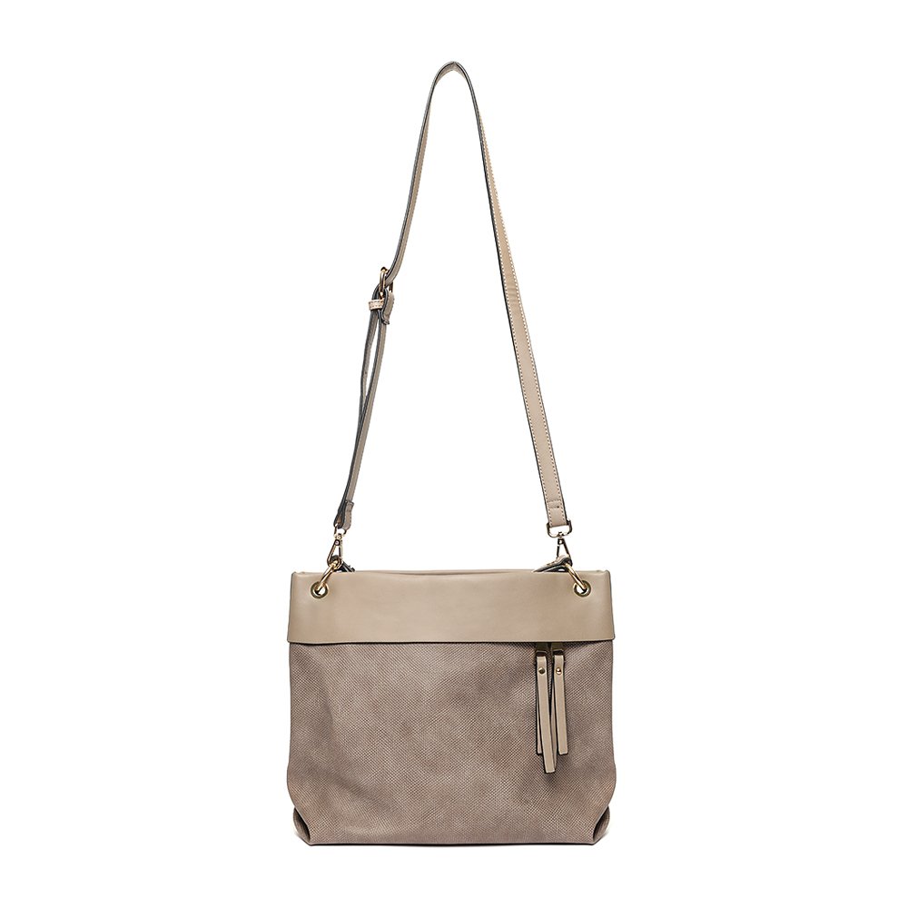 Classic Beige Waterproof Vegan Leather Bag for Woman. Office/Evening/ Lifestyle Shoulder Bag