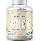 Primeval Labs Whey Protein | Pure Whey Protein Concentrate | for Muscle Growth &amp; Recovery | Easy to Mix Formula | Ice-Cream Vanilla | 60 Servings